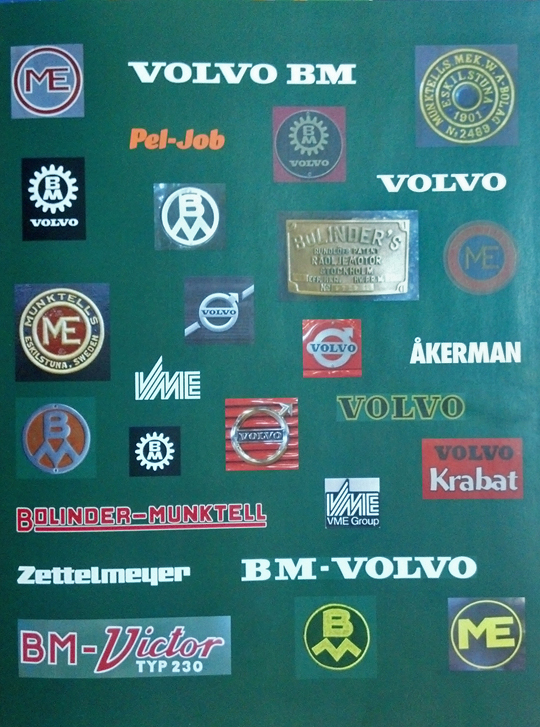 Так выглядели логотипы Volvo в разные годы существования компании