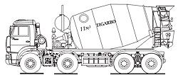 Автобетоносмесители КАМАЗ АБС-11DA Автобетоносмесители КАМАЗ АБС-11DA