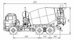 Автобетоносмесители Tigarbo 8DA на шасси КАМАЗ 6520-61