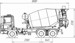 Автобетоносмесители Tigarbo 8DO на шасси SCANIA P380CB6х4EHZ