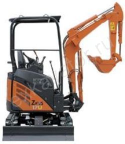 Мини-экскаваторы гусеничные Hitachi ZX17U-2