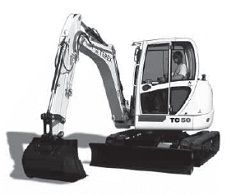 Мини-экскаваторы гусеничные Terex TC50 (HR 5.0) Мини-экскаваторы гусеничные Terex TC50 (HR 5.0)