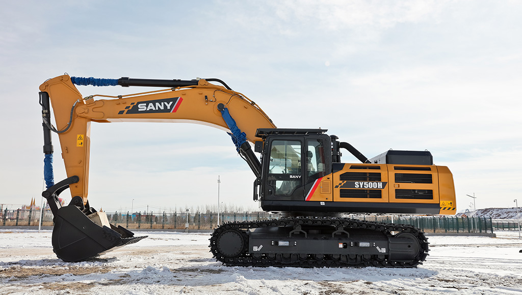Модель SANY SY500H может комплектоваться несколькими вариантами рабочего оборудования