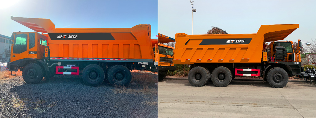 Новинки 2023: 3-осные карьерные самосвалы Develon DT90 и DT105