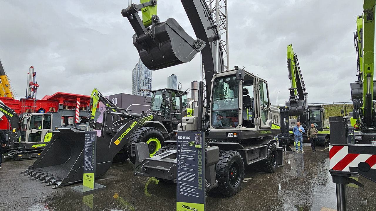 Новый колёсный экскаватор Zoomlion ZE215WG
