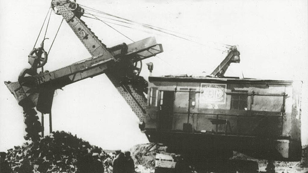 Испытания карьерного экскаватора М-IV-Э, 1936 год