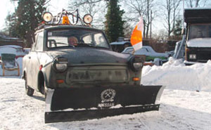 Trabant как средство для уборки снега