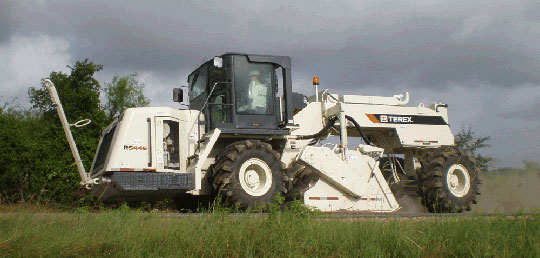 Terex RS446D для стабилизации и регенерации дорожного полотна
