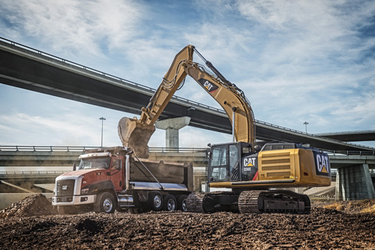 Экскаватор Cat 336E H с гибридным приводом