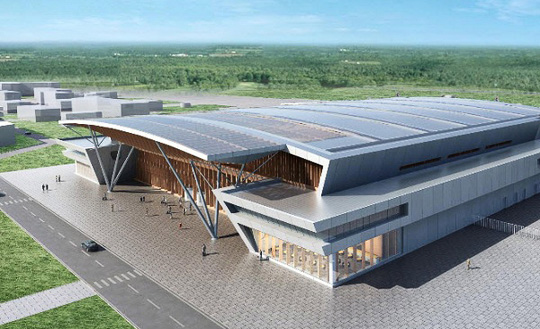 Дизайн аэропорта от английского архитектурного бюро Hintan associates (версия 2013 г.) 