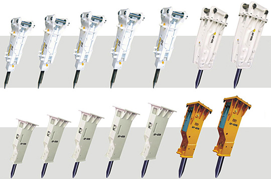 Линейка гидромолотов C&OH