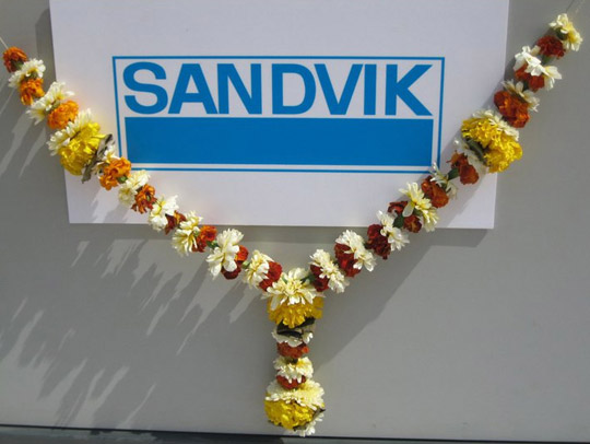 Sandvik на выставке bC India 2011