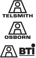 Новые логотипы для компаний в составе корпорации Astec - Telsmith, BTI и Osborn