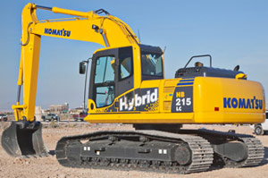 Гибридный экскаватор Komatsu HB215LC-1