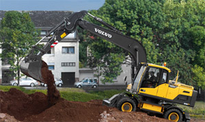 Колесный экскаватор Volvo EW180D