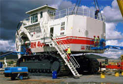 Сборка карьерного экскаватора Terex O&K RH 400