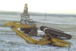  Экскаватор New Holland перевернулся