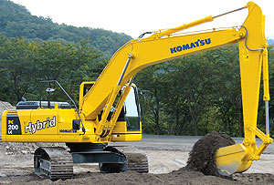 гибридный экскаватор Komatsu PC200LC-8