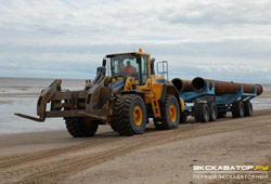 Фронтальный погрузчик Volvo L180G для строительства трубопроводов Фронтальный погрузчик Volvo L180G для строительства трубопроводов