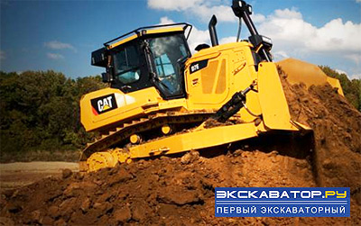 Бульдозер Caterpillar с электрической трансмиссией D7E