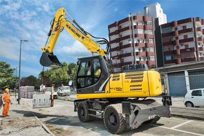 New Holland открывает новую серию колесных экскаваторов 