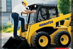 Мини-погрузчик с бортовым поворотом Komatsu SK815