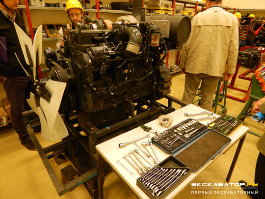 Запчасти к технике Komatsu крупным планом