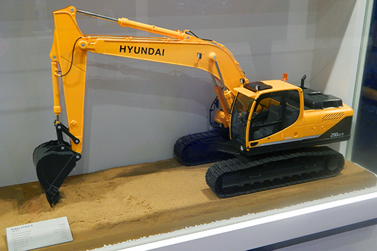 В музее истории Hyundai представлено множество макетов продукции
