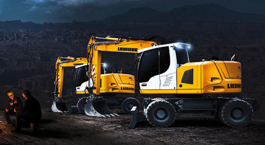 Liebherr представила новый мобильный экскаватор A914 Compact Litronic