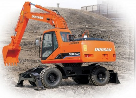 Колесный экскаватор Doosan Solar 180W-V