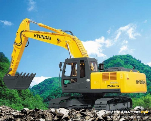Гусеничный экскаватор HUYNDAI 250LC-7A