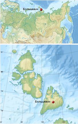 Карта о.Большевик