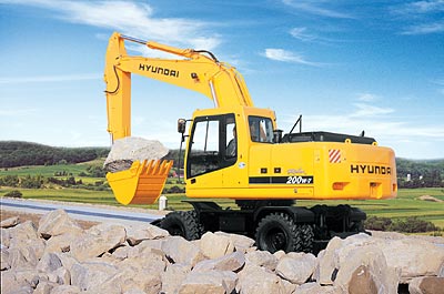 Колесный экскаватор Hyundai R200W-7
