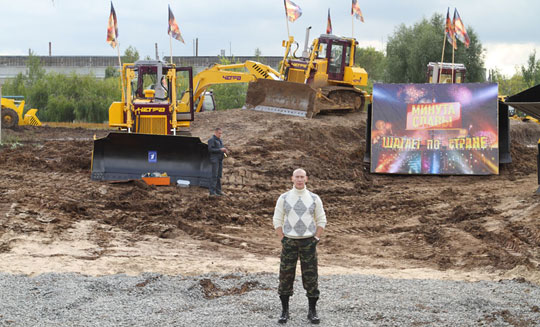 Игорь Жижикин на испытательном полигоне ОАО 