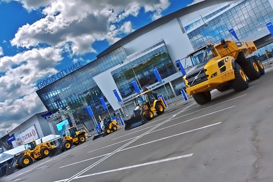 Строительная техника Volvo на выставке CONEXPO Russia 2011