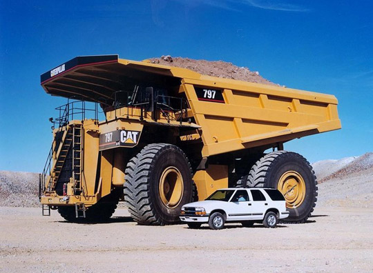 Карьерный самосвал Cat 797
