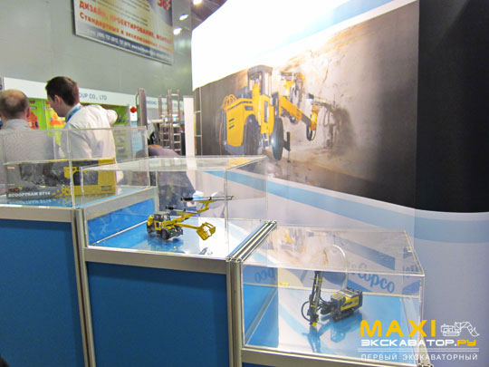 Масштабные модели горно-шахтной техники Atlas Copco