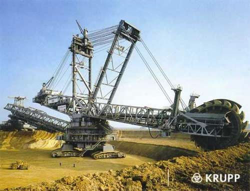 Роторный экскаватор Bagger 288 компании Krupp