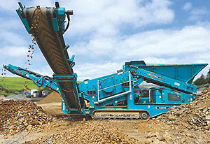 грохот Warrior 800 производства Powerscreen