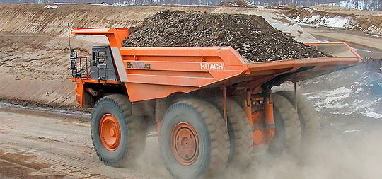 Карьерный самосвал Hitachi