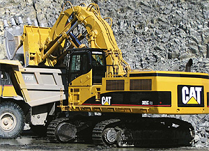Карьерный экскаватор Caterpillar прямая лопата