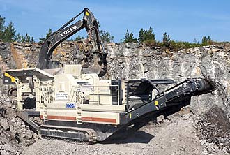 Щековая дробилка Lokotrack LT110C компании Metso Mineral