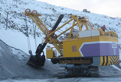 Карьерный экскватор ЭКГ-12А 