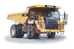 Карьерный самосвал Caterpillar 