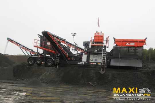 Мобильный дробильно-сортировочный комплекс Sandvik UH320 FLEX