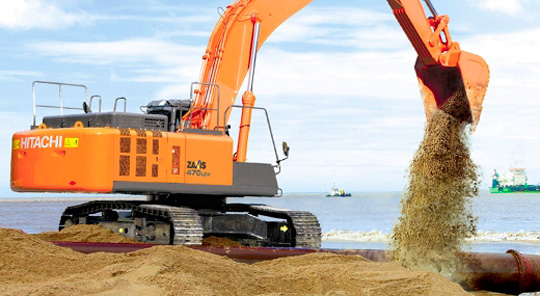 Начались продажи карьерного экскаватора Hitachi ZX470-5G на рынках Северной Африки и Ближнего Востока