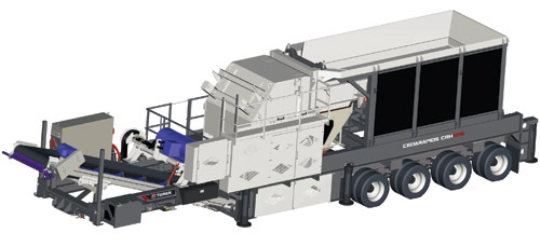 Terex представляет - дробилка CRH1316 с поддонным вибропитателем