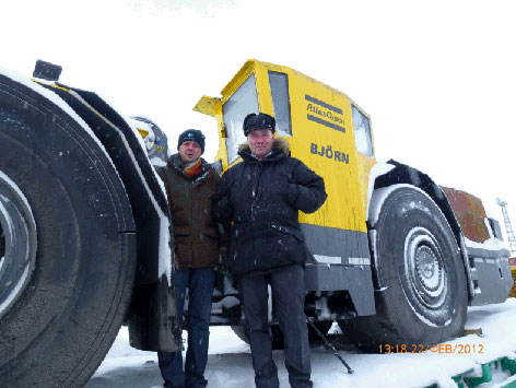 Новая погрузочно-доставочная машина от Atlas Copco будет работать на севере России