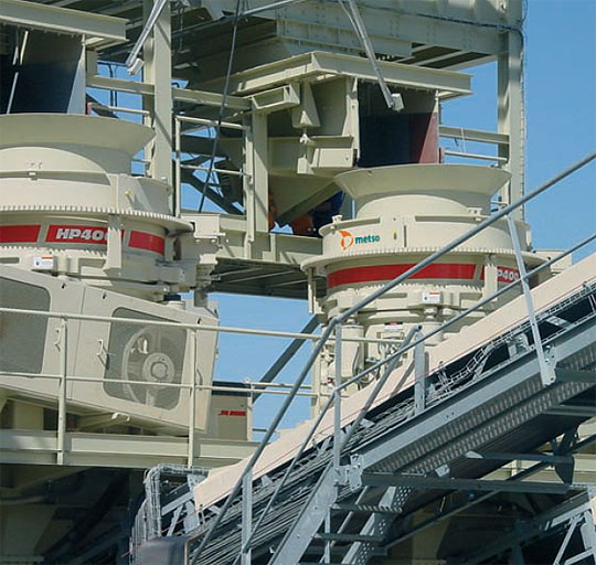 Конусные дробилки Metso серии HP
