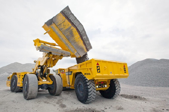 Новый ковш Atlas Copco с боковой разгрузкой